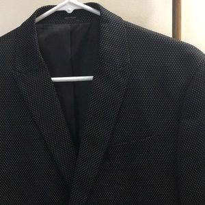 JF J.Ferrar Black Diamond Dot Sport Coat Size 42R